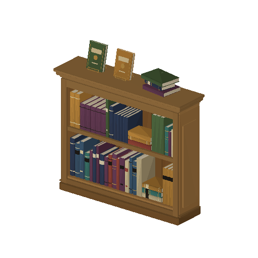 Low-poly Interiors 3D model: Wall Shelf Low