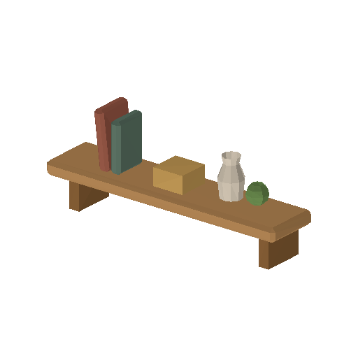 Low-poly Interiors 3D model: Wall Shelf