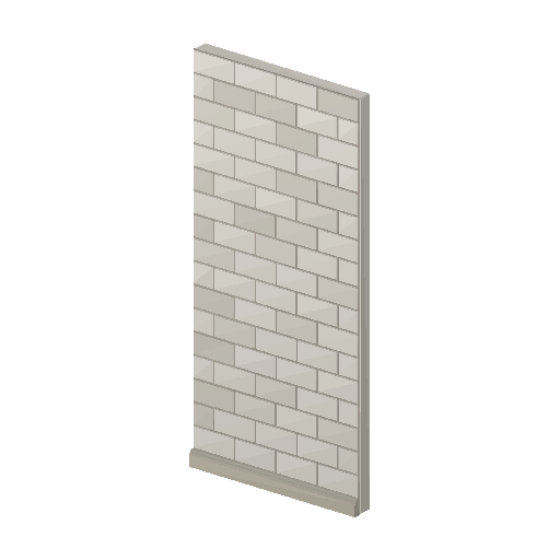 Low-poly Interiors 3D model: Wall Tiled