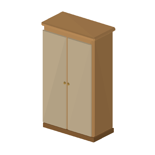 Low-poly Interiors 3D model: Wardrobe