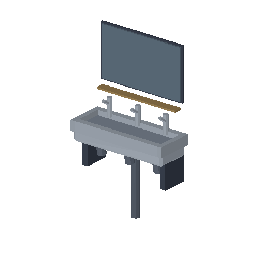 Low-poly Interiors 3D model: Wash Basin
