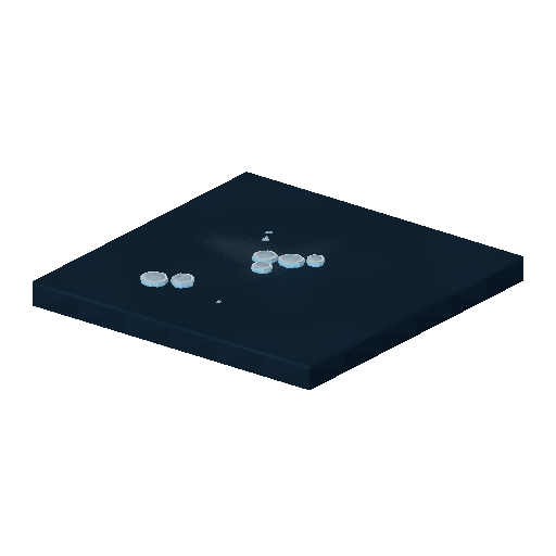 Low-poly Water 3D model: Water Open Lead Tile