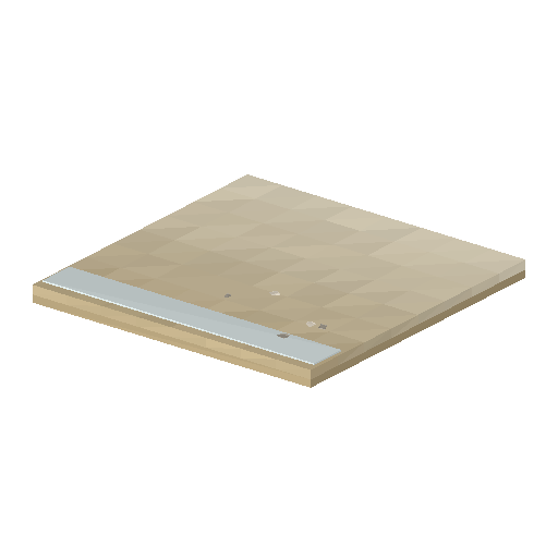 Low-poly Terrain 3D model: Wet Sand Shoreline