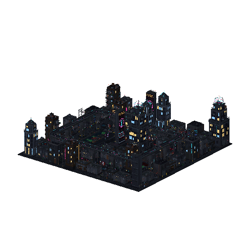 Cyberpunk — Neon District Kit demo world