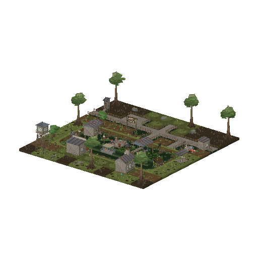 Low-poly 3D asset pack: Swamp & Bayou