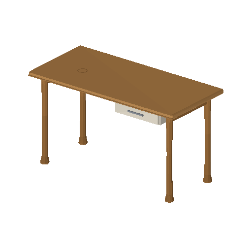 Low-poly Interiors 3D model: Writing Desk